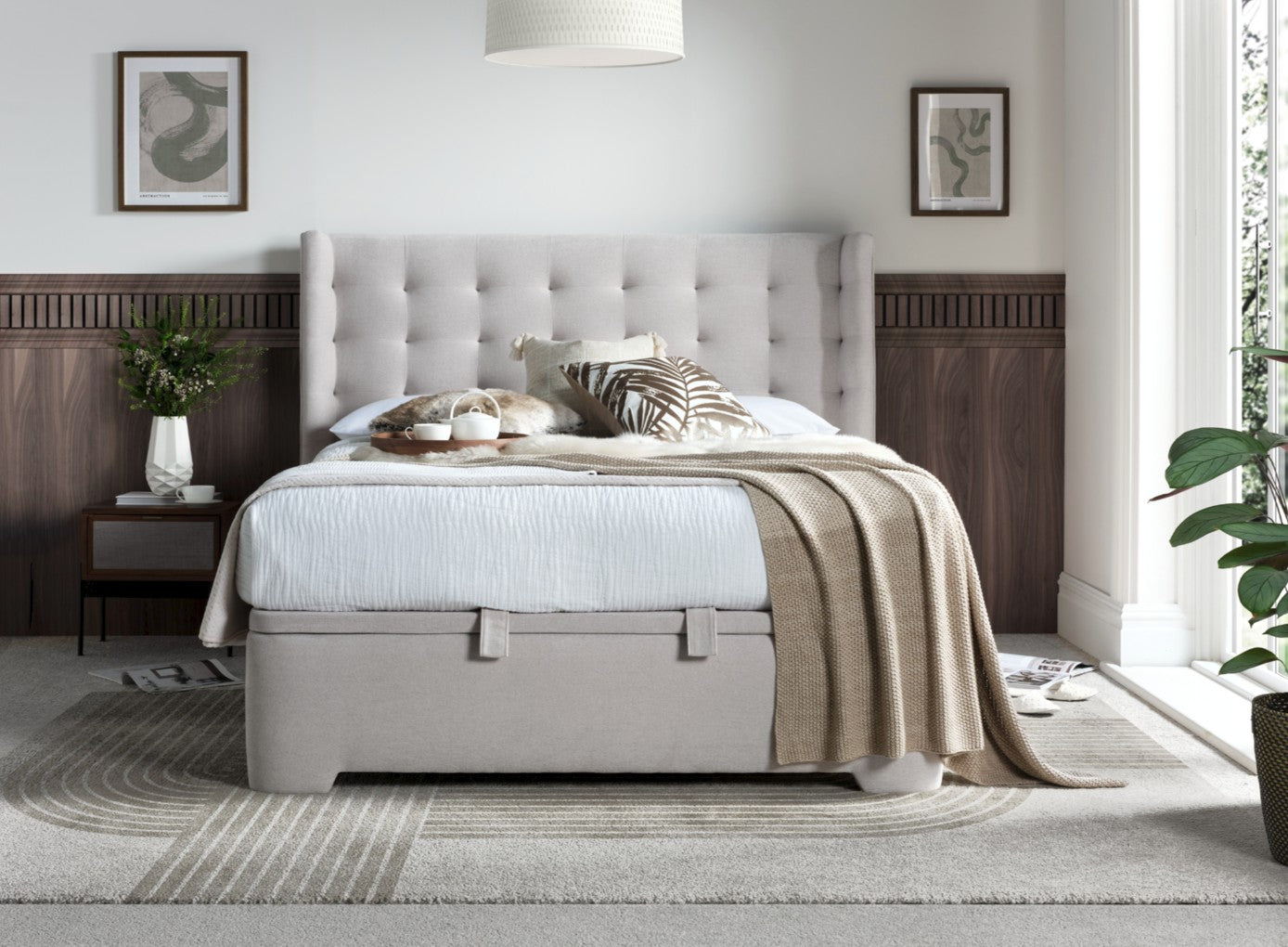 Brunstock Ottoman - Bed Frame